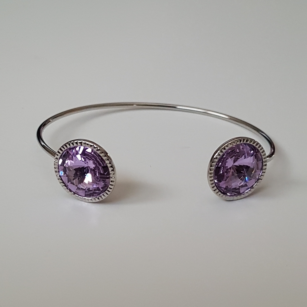 Ted Baker Silver Revenna Rivoli Crystal Cuff